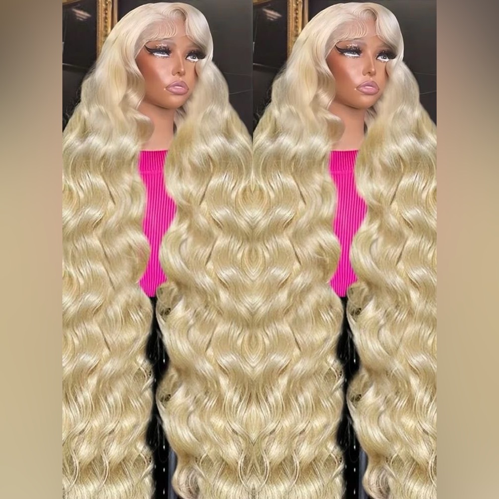 35” 613 Blonde Body  Wavy Lace Front Wig *NEW*